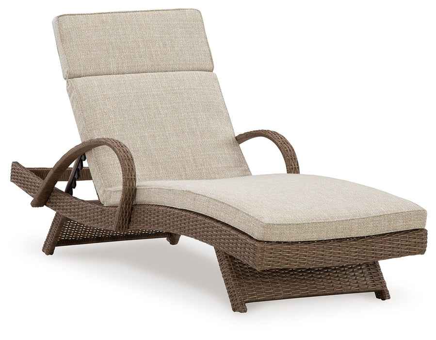 Beachcroft - Beige - Chaise Lounge With Cushion Capital Discount Furniture Home Furniture, Furniture Store