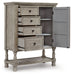 Harrastone - Gray - Door Chest Capital Discount Furniture Home Furniture, Furniture Store