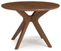 Lyncott - Brown - Round Dining Room Table Capital Discount Furniture Home Furniture, Furniture Store