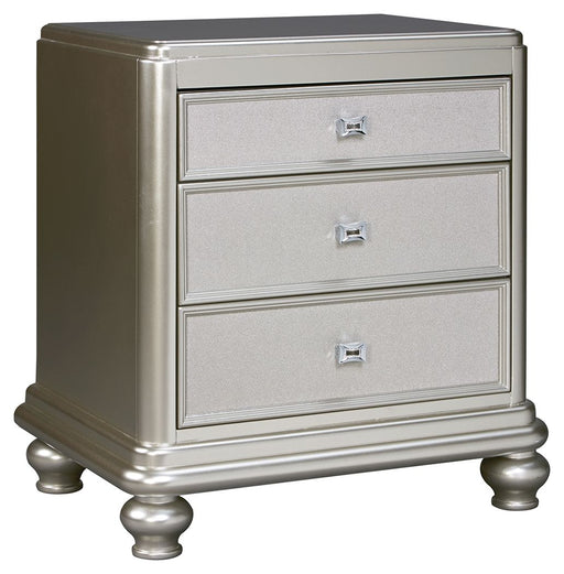 Coralayne - Silver - Three Drawer Night Stand Capital Discount Furniture Home Furniture, Furniture Store