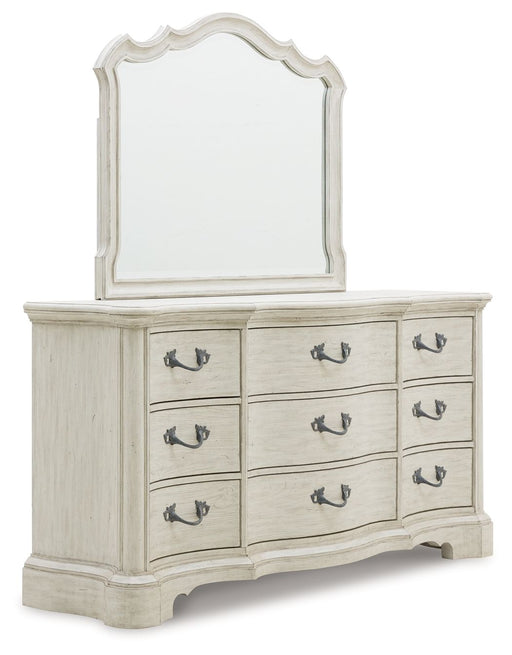 Arlendyne - Antique White - Dresser And Mirror Capital Discount Furniture Home Furniture, Furniture Store