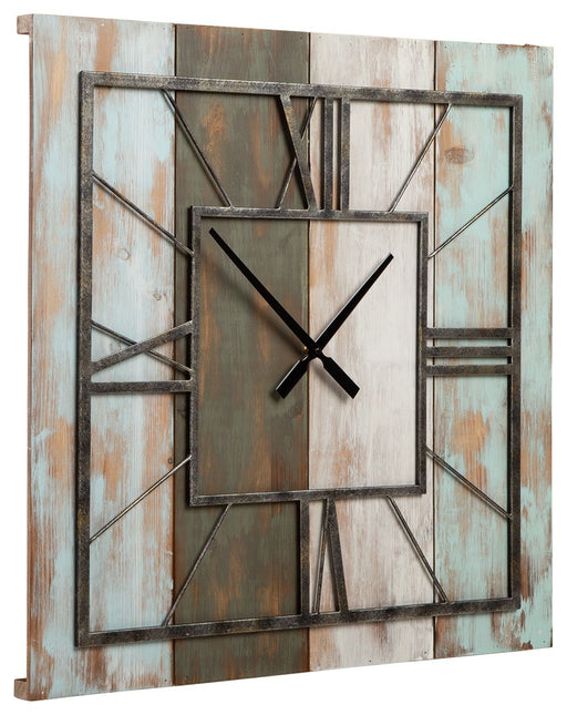 Perdy - Brown - Wall Clock Capital Discount Furniture Home Furniture, Home Decor, Furniture