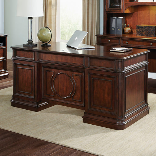 Brayton Manor - Jr Executive Desk - Dark Brown Capital Discount Furniture Home Furniture, Home Decor, Furniture