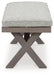Hillside Barn - Gray / Brown - Bench With Cushion Capital Discount Furniture Home Furniture, Furniture Store