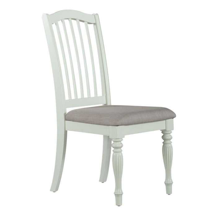 Cumberland Creek - Slat Back Side Chair - White Capital Discount Furniture Home Furniture, Home Decor, Furniture