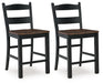Valebeck - Black / Brown - Barstool Capital Discount Furniture Home Furniture, Furniture Store