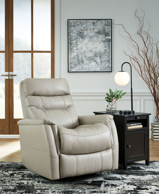 Riptyme - Dove Gray - Swivel Glider Recliner Capital Discount Furniture Home Furniture, Furniture Store