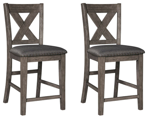 Caitbrook - Gray - Upholstered Barstool Capital Discount Furniture Home Furniture, Furniture Store