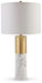 Samney - Gold Finish / White - Metal Table Lamp (Set of 2) Capital Discount Furniture Home Furniture, Furniture Store