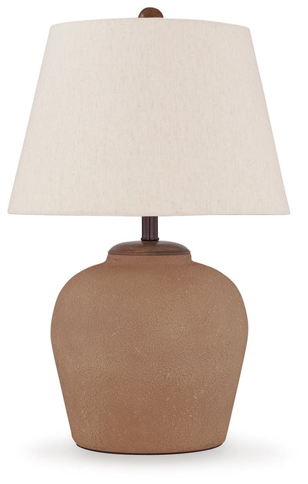 Scantor - Rust - Metal Table Lamp Capital Discount Furniture Home Furniture, Furniture Store