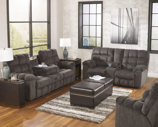 Acieona - Slate - 3 Pc. - Reclining Sofa, Loveseat, Rocker Recliner Capital Discount Furniture Home Furniture, Home Decor, Furniture