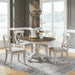 Ocean Isle - 5 Piece Pedestal Table Set - Antique White Capital Discount Furniture Home Furniture, Furniture Store