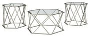 Madanere - Chrome Finish - Occasional Table Set (Set of 3) Capital Discount Furniture Home Furniture, Furniture Store