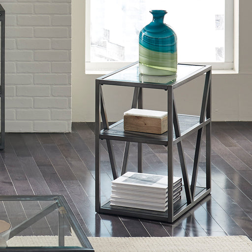 Arista - Chair Side Table - Dark Gray Capital Discount Furniture Home Furniture, Furniture Store