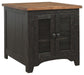 Valebeck - Black / Brown - Rectangular End Table Capital Discount Furniture Home Furniture, Furniture Store