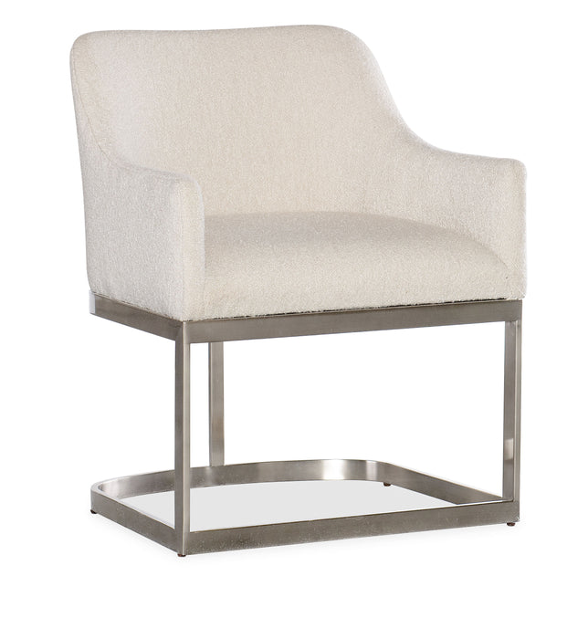 Modern Mood - Upholstered Arm Chair With Metal Base - Beige Capital Discount Furniture Home Furniture, Furniture Store