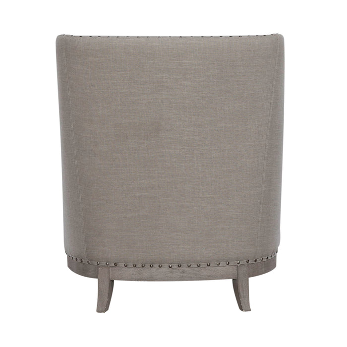Harlequin - Upholstered Accent Chair - Weathered Linen Capital Discount Furniture Home Furniture, Furniture Store