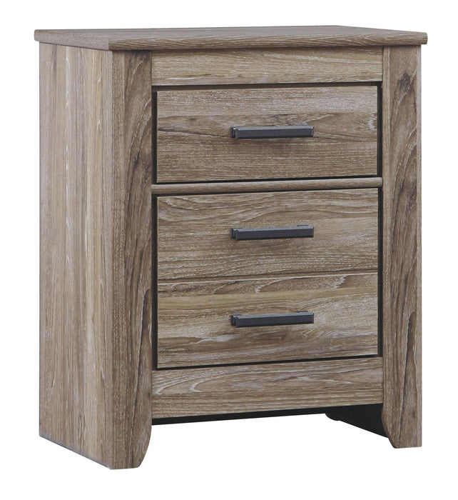 Zelen - Warm Gray - Two Drawer Night Stand Capital Discount Furniture Home Furniture, Furniture Store