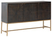 Elinmore - Brown / Gold Finish - Accent Cabinet Capital Discount Furniture Home Furniture, Furniture Store