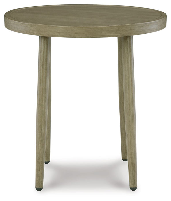 Swiss Valley - Beige - Round End Table Capital Discount Furniture Home Furniture, Furniture Store
