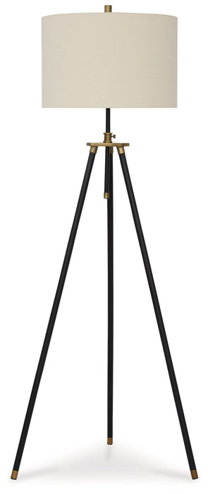 Cashner - Black / Gold Finish - Metal Floor Lamp Capital Discount Furniture Home Furniture, Furniture Store