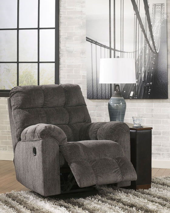 Acieona - Slate - 3 Pc. - Reclining Sofa, Loveseat, Rocker Recliner Capital Discount Furniture Home Furniture, Home Decor, Furniture