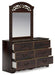 Glosmount - Two-tone - Dresser And Mirror Capital Discount Furniture Home Furniture, Furniture Store