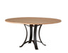 Crafted Cherry - Round Dining Table With Metal Pedestal Capital Discount Furniture Home Furniture, Furniture Store