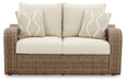 Sandy Bloom - Beige - Loveseat W/Cushion Capital Discount Furniture Home Furniture, Furniture Store