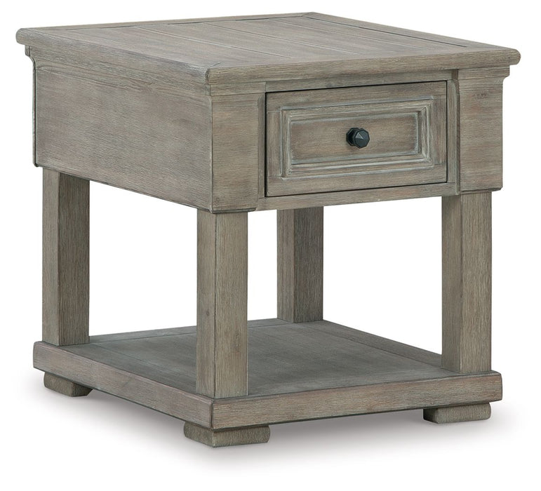 Moreshire - Bisque - Rectangular End Table Capital Discount Furniture Home Furniture, Furniture Store