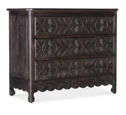 Commerce and Market - Flora Three-Drawer Chest - Dark Brown Capital Discount Furniture Home Furniture, Furniture Store