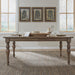 Americana Farmhouse - Wood Rectangular Leg Table - Light Brown Capital Discount Furniture Home Furniture, Furniture Store