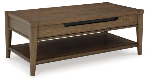 Roanhowe - Brown - Rectangular Cocktail Table Capital Discount Furniture Home Furniture, Furniture Store