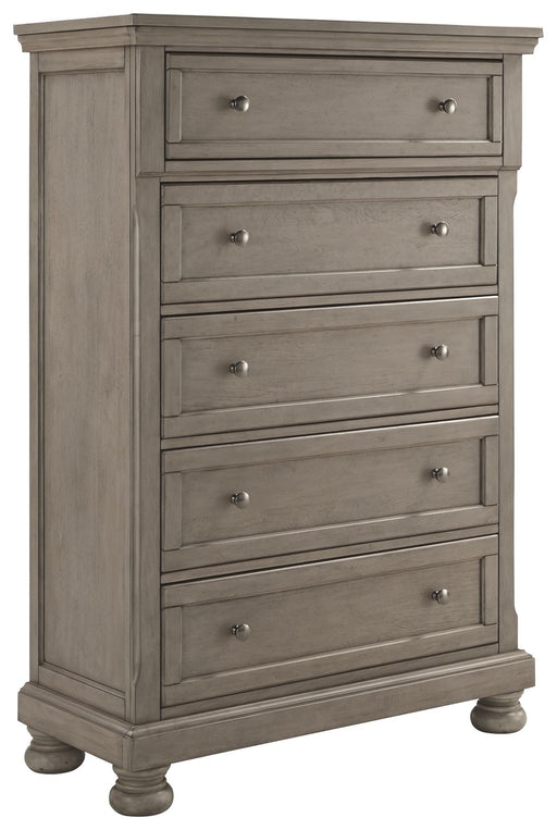 Lettner - Light Gray - Five Drawer Chest - 2-handles Capital Discount Furniture Home Furniture, Furniture Store