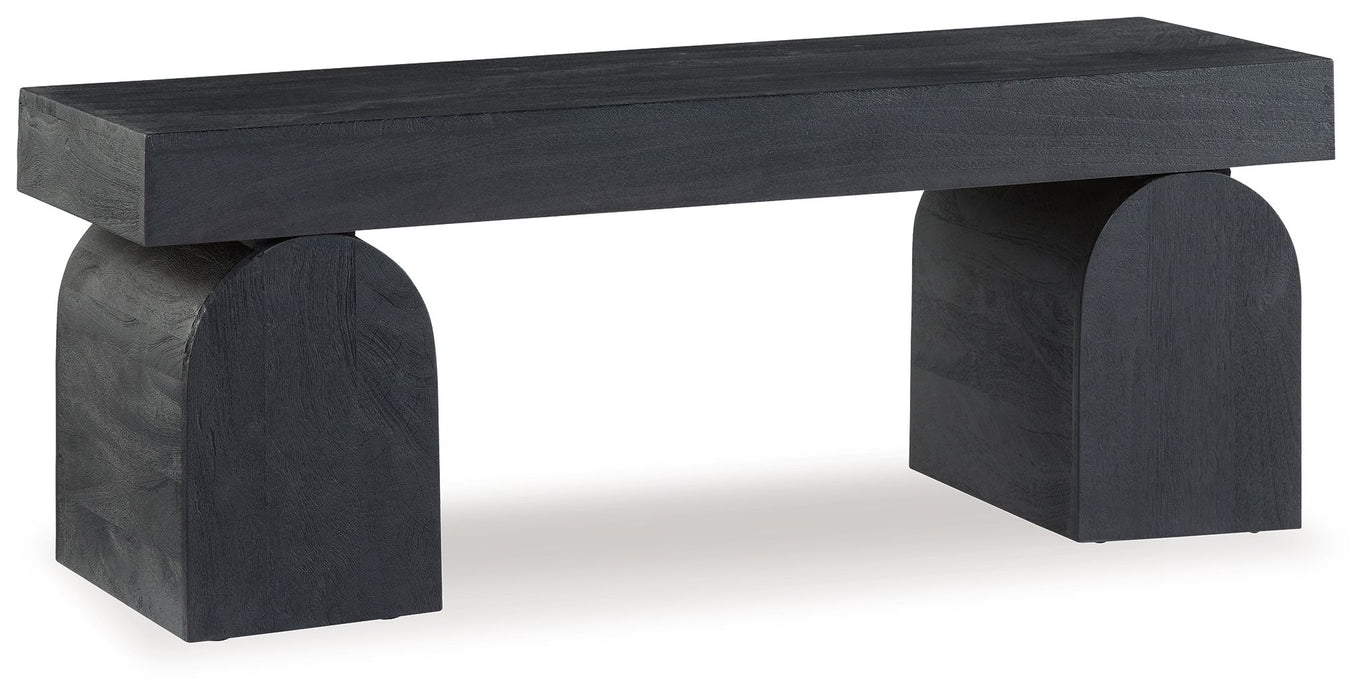 Holgrove - Black - Accent Bench Capital Discount Furniture Home Furniture, Furniture Store