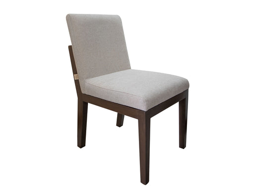Natural Parota - Upholstered Chair  - Chocolate Brown & Pearl Silver Capital Discount Furniture Home Furniture, Furniture Store