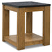 Quentina - Light Brown / Black - Rectangular End Table Capital Discount Furniture Home Furniture, Furniture Store