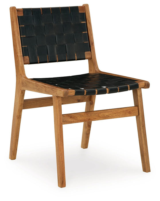 Fortmaine - Brown / Black - Dining Room Side Chair Capital Discount Furniture Home Furniture, Furniture Store