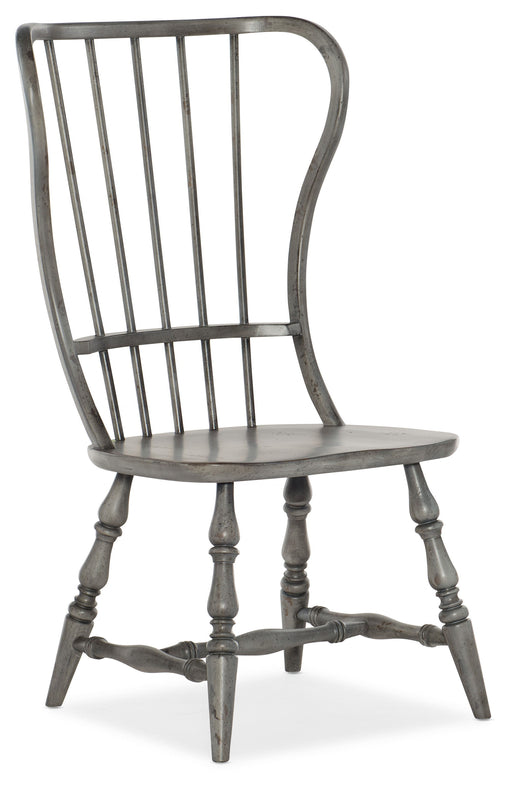 Ciao Bella - Spindle Back Side Chair - Speckled Gray Capital Discount Furniture Home Furniture, Furniture Store