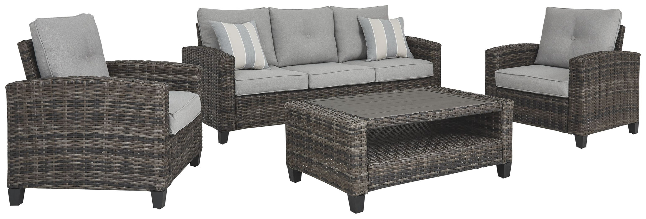 Cloverbrooke - Gray - Sofa, Chairs, Table Set (Set of 4) Capital Discount Furniture Home Furniture, Furniture Store