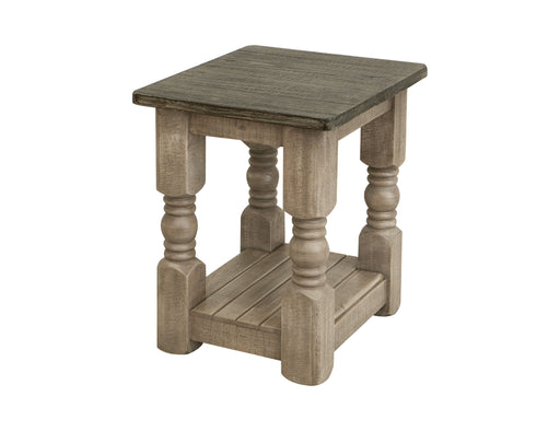 Natural Stone - Chairside Table - Taupe Brown Capital Discount Furniture Home Furniture, Furniture Store