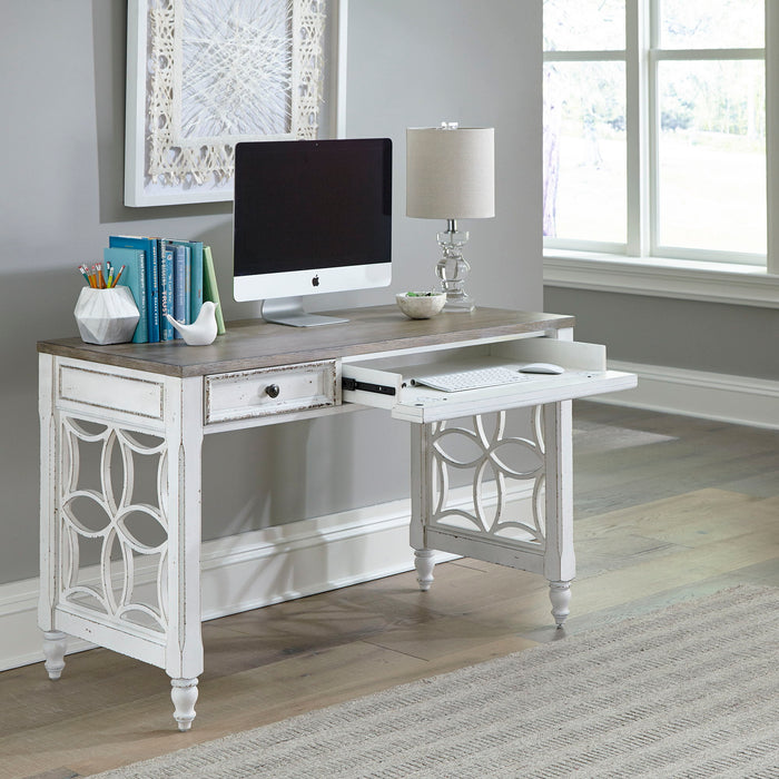 Magnolia Manor - L Writing Desk - White Capital Discount Furniture Home Furniture, Home Decor, Furniture