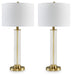 Orenman - Clear / Brass Finish - Glass Table Lamp (Set of 2) Capital Discount Furniture Home Furniture, Furniture Store