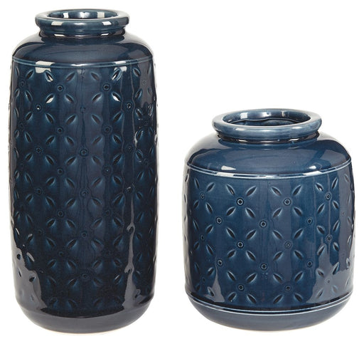 Marenda - Navy Blue - Vase Set (Set of 2) Capital Discount Furniture Home Furniture, Furniture Store