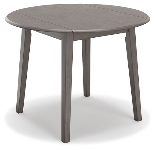 Shullden - Gray - Round Drm Drop Leaf Table Capital Discount Furniture Home Furniture, Home Decor, Furniture