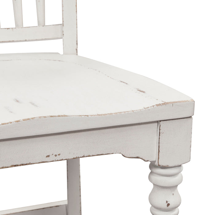 Magnolia Manor - Spindle Back Counter Chair - White Capital Discount Furniture Home Furniture, Furniture Store