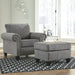 Agleno - Charcoal - 2 Pc. - Chair With Ottoman Capital Discount Furniture Home Furniture, Furniture Store