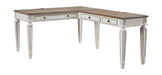 Realyn - White / Brown - Home Office L Shaped Desk Capital Discount Furniture Home Furniture, Furniture Store