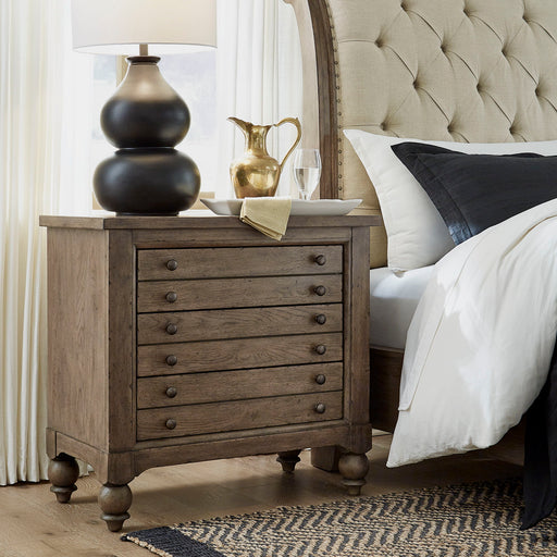 Americana Farmhouse - Bedside Chest With Charging Station Capital Discount Furniture Home Furniture, Home Decor, Furniture