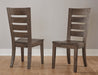 Dovetail - Horizontal Slat Dining Chair - Aged Grey Capital Discount Furniture Home Furniture, Furniture Store